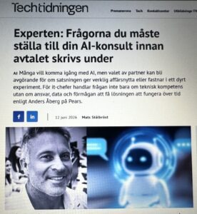 VD Anders Åberg intervjuas av Techtidningen 20260612